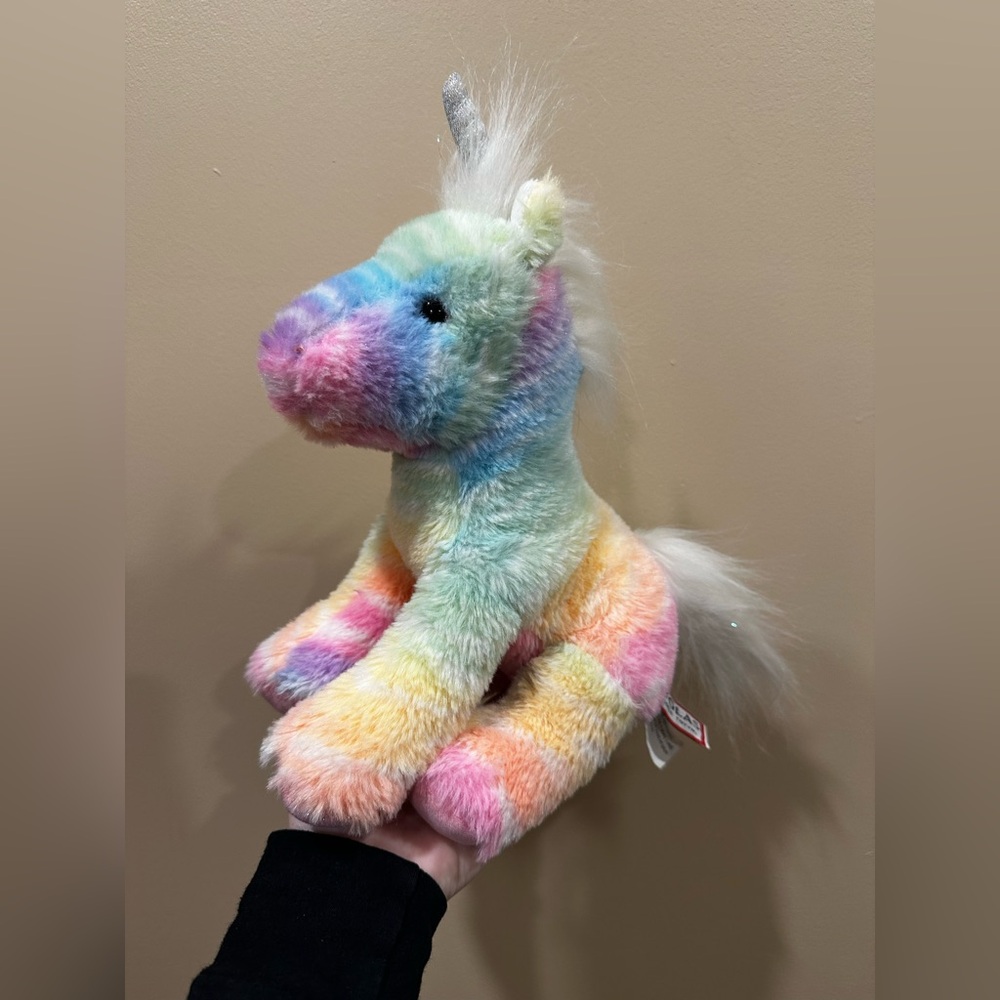 Douglas Cuddle Toys Riona Rainbow Unicorn stuffed animal.